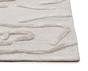 KENYA HAND-TUFTED RUG - BEIGE - 8' X 10'