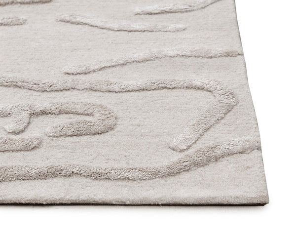 KENYA HAND-TUFTED RUG - BEIGE - 8' X 10'