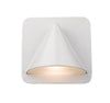 Obelisk 1 Light Outdoor Wall Sconce in White Finish