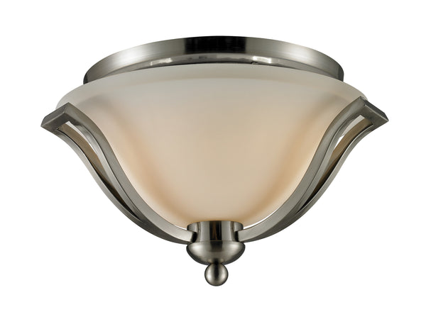 Lagoon 2 Light Ceiling in Brushed Nickel Finish