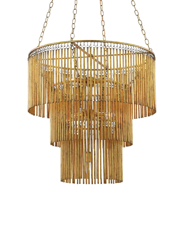 Mantra Chandelier In Gold Leaf