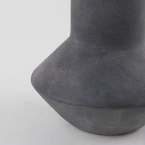 Esme 7.1L x 7.1W x 15.0H Dark Gray Ceramic Vase