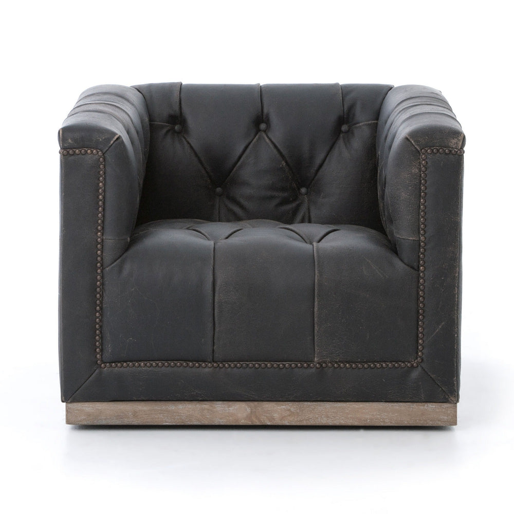 MAXX SWIVEL CHAIR-DESTROYED BLACK