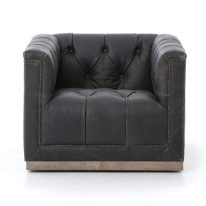 MAXX SWIVEL CHAIR-DESTROYED BLACK