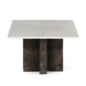 Terrell Coffee Table - Polished White Marble