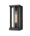 Glenwood 1 Light Outdoor Wall Sconce in Black Finish