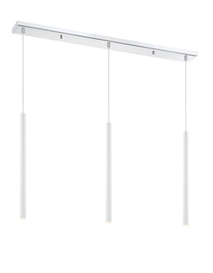 Forest 3 Light Island/Billiard in Chrome Finish