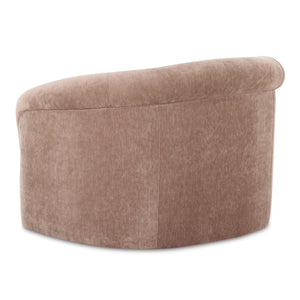 Moe's Thora Lounge Chair in Blush Velvet