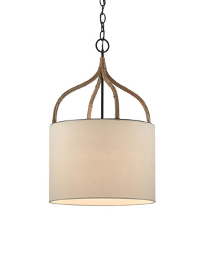 Dunning Pendant In Blacksmith & Natural