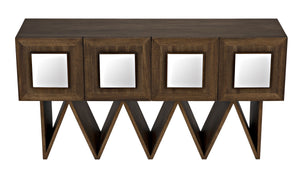 Jean-Michel Sideboard, Dark Walnut with Mirror