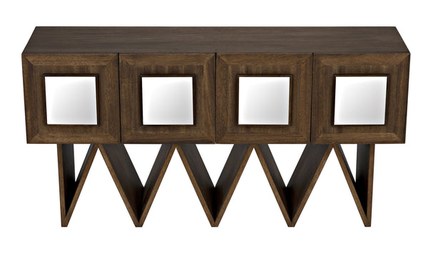 Jean-Michel Sideboard, Dark Walnut with Mirror