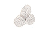 Tri Leaf Wall Art, Smallall, Metal, Copper/Black
