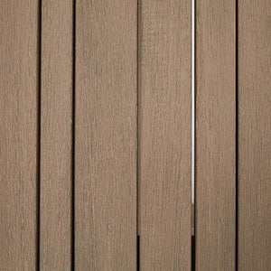Atherton Outdoor Dining Bench in Brown
