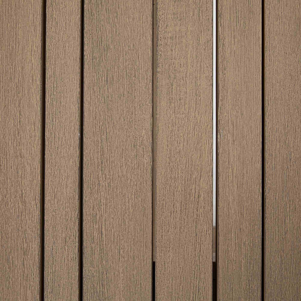 Atherton Outdoor Dining Bench in Brown