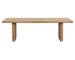 KALLA DINING TABLE - RECTANGULAR - RUSTIC OAK - 96"