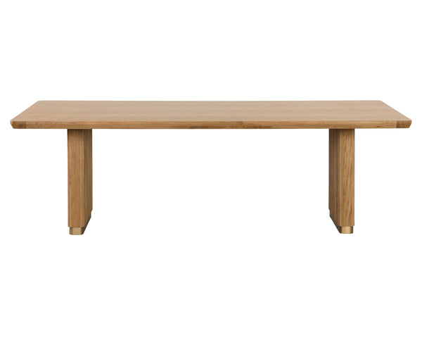 KALLA DINING TABLE - RECTANGULAR - RUSTIC OAK - 96"
