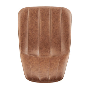 Robert KD PU Swivel Office Chair, Umber Brown