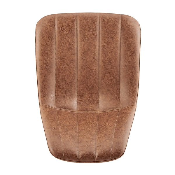 Robert KD PU Swivel Office Chair, Umber Brown