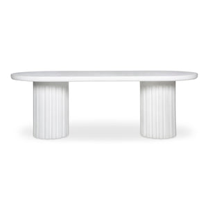 Moe's Eris Outdoor Dining Table in White