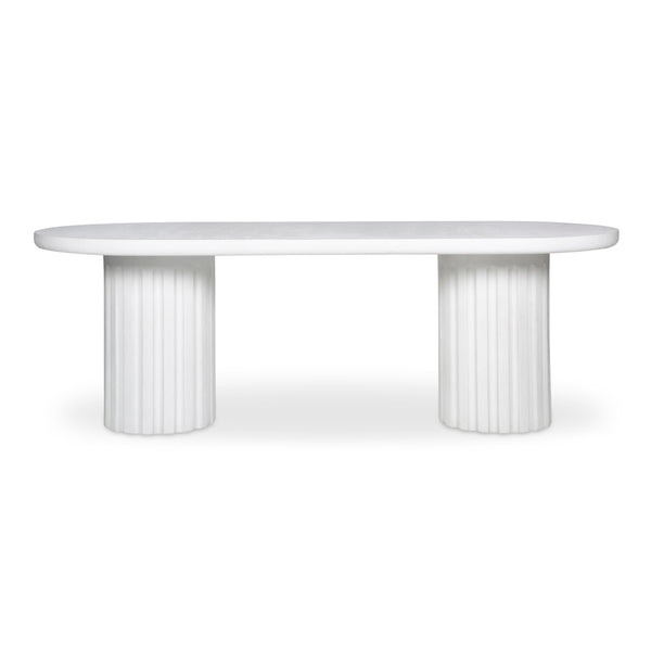 Moe's Eris Outdoor Dining Table in White