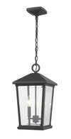 Beacon 2 Light Outdoor Chain Mount Ceiling Fixture in Oil Rubbed Bronze Finish