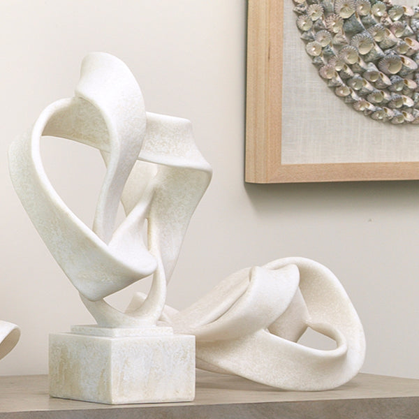 Tangled Resin Decorative Table Object, Off-White