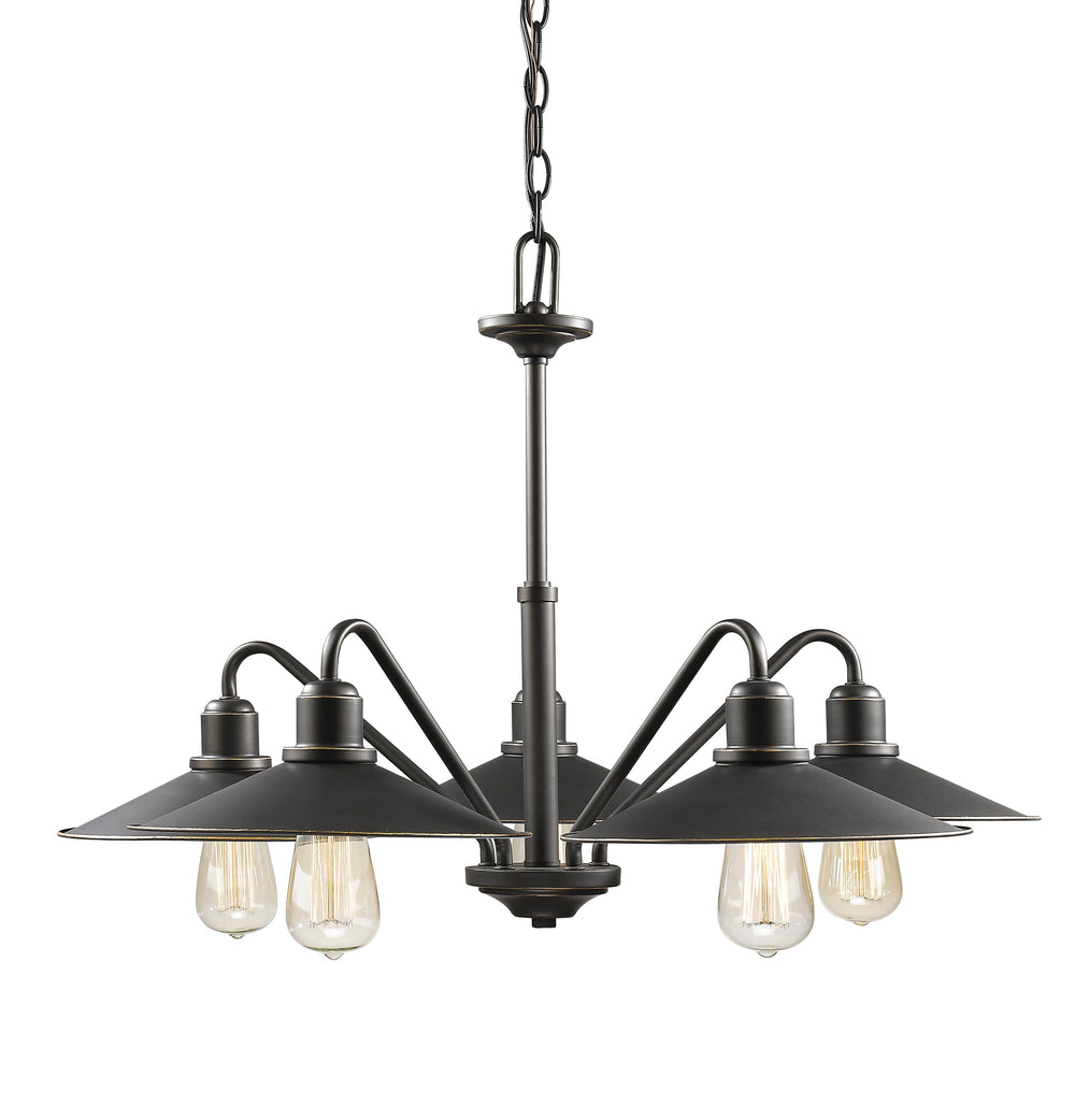 Casa 5 Light Chandelier in Olde Bronze Finish