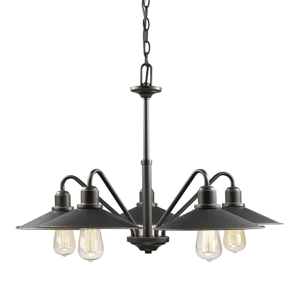 Casa 5 Light Chandelier in Olde Bronze Finish
