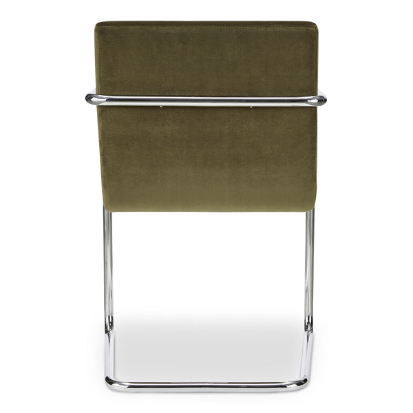 Moe's Pedro Dining Chair Green Mohair Set