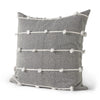 Linda 20 x 20 Navy And Cream With White Detail Decorative Pillow Cover
