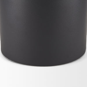 Tosca Small Matte Black Metal Vase