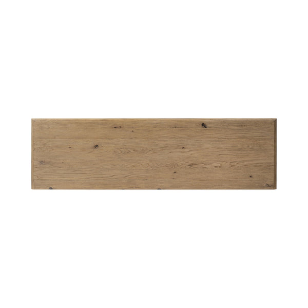 Maggie 6 Drawer Dresser - Aged Smoked Oak Resawn