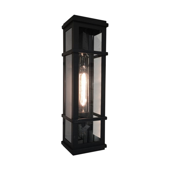 Granger Square SC13112BK Outdoor Wall Light in Black