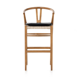 Muestra Stool W Cushion In Natural In Bar