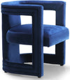 Doreen Accent Chair In Navy Velvet