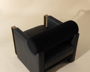 EDGAR LOUNGE CHAIR - BRAVO BLACK / ABBINGTON BLACK