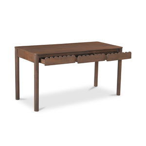 Moe's Wiley Desk with Scalloped Edges in Brown