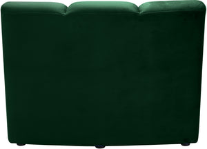 Lynda Modular Chair In Green Velvet