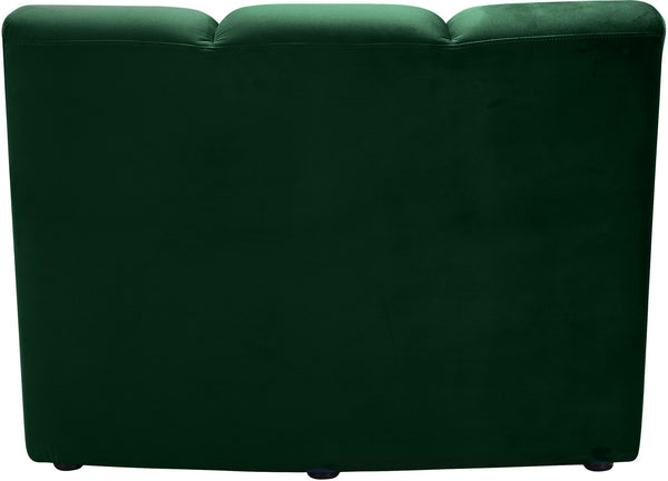 Lynda Modular Chair In Green Velvet