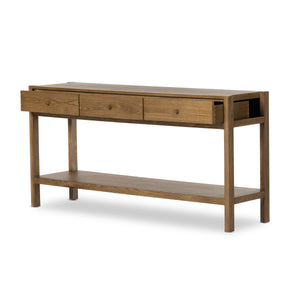 Meadow Console Table In Tawny Oak