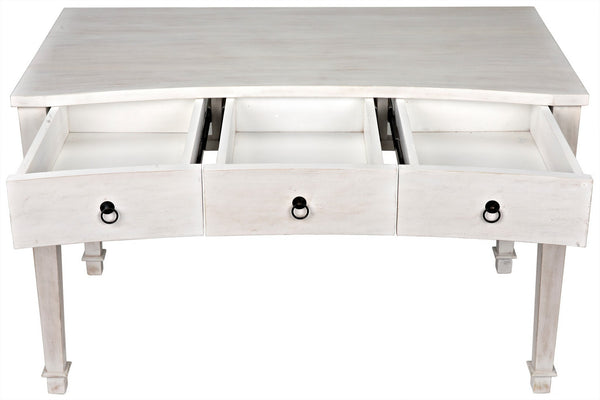 Curba Desk, White Wash