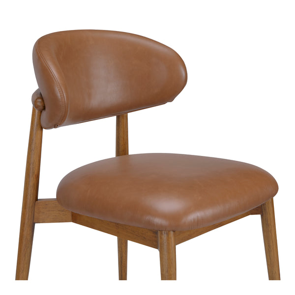 Moe's Ellie Dining Chair Brown Leather
