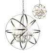Aranya 6 Light Pendant in Brushed Nickel Finish