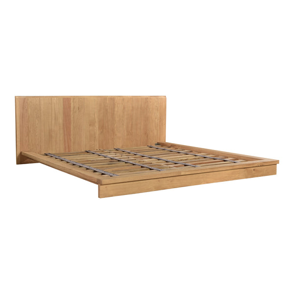 Moe's Plank Collection King Bed in Natural Oak