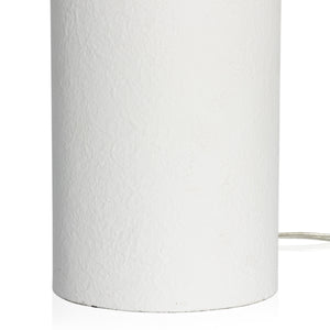 Santorini Table Lamp In Matte White Plaster