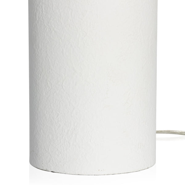 Santorini Table Lamp In Matte White Plaster