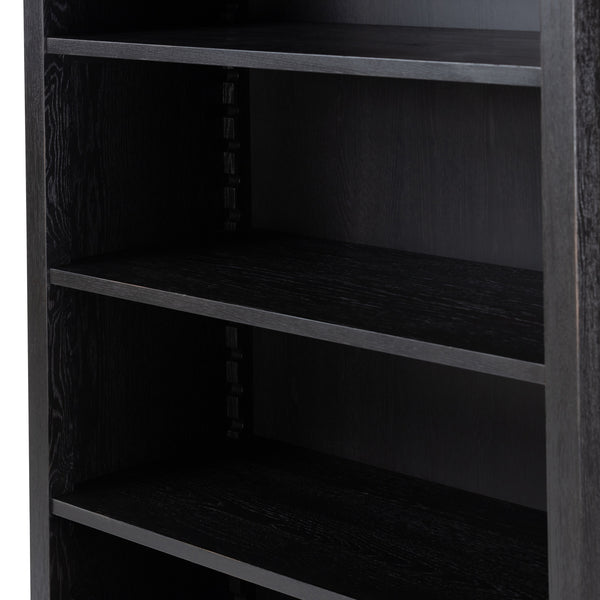 Admont Bookcase In Worn Black Veneer