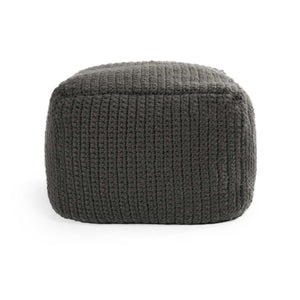 Classic Home Performance Prism Pouf - Dark Gray