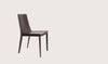 Tiffany dining chair brown bonded leather