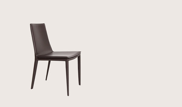 Tiffany dining chair brown bonded leather